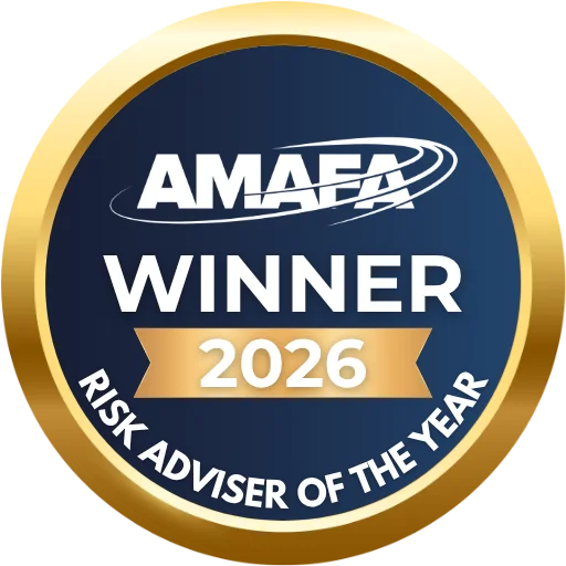 AMAFA 2026 Risk Adviser of the Year winner badge