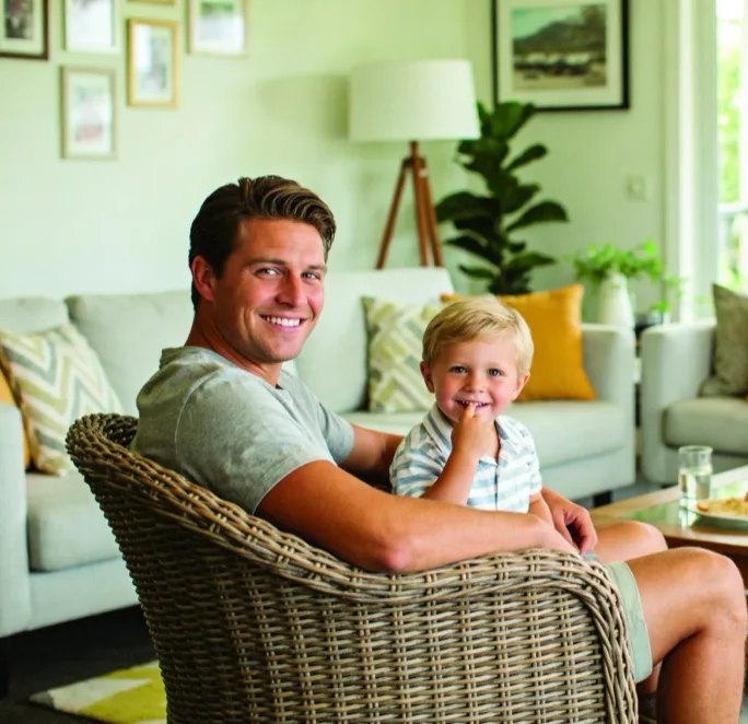 A family protected by Safety Nest advice